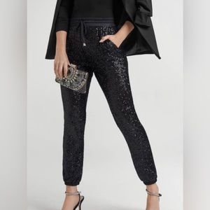 Express Sequin Jogger Pants Women’s Sz Large